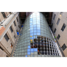 Stahlrahmen einschichtes Glas Atrium Dome Dachgebäude vorgefertigt